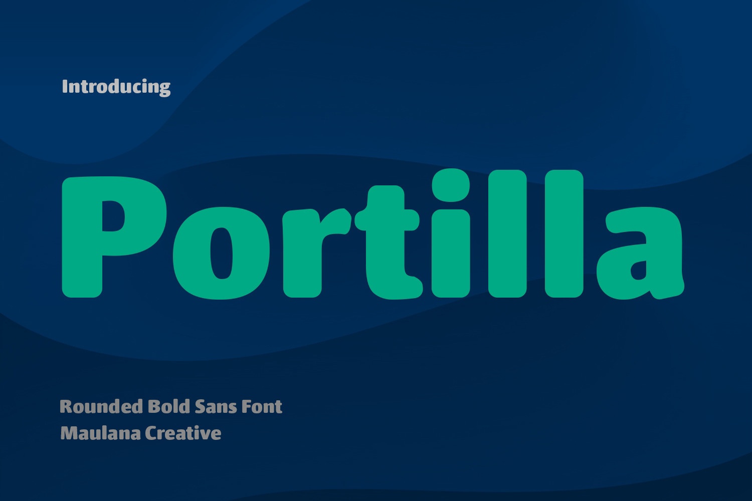 Пример шрифта Portilla